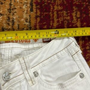 Off white Rock Revival Capri jeans